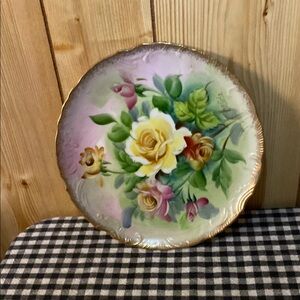 Red Floral Ceramic plate